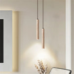 suspension lumineuse moderne pierre beige clair grains sable 1.8m longueur led