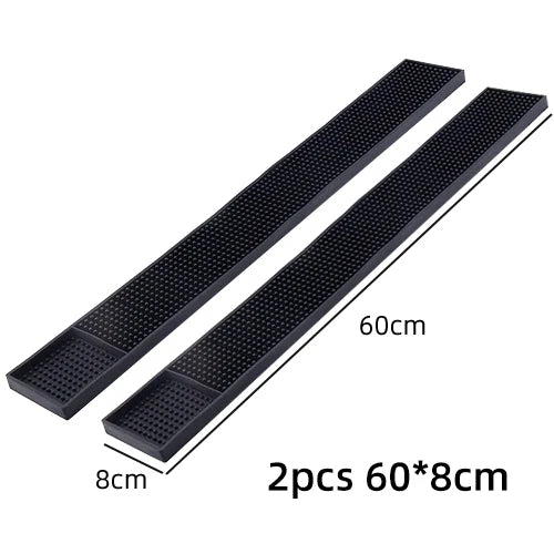 tapis bar silicone perforé noir moderne 30x15cm 30x45cm 60x8cm set 3pcs durable