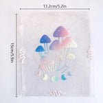 autocollant mural transparent décoratif fleurs papillon soleil texte motivation fenêtre mur intérieur maison