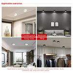 spot led encastrable moderne aluminium blanc noir salon cuisine salon intérieur