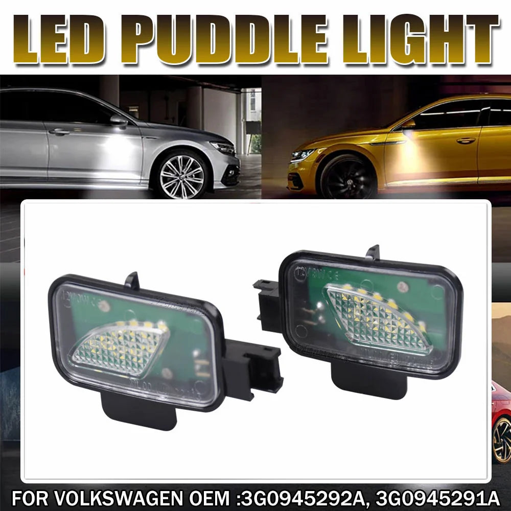 lampe led sol voiture noire moderne clips fixations câbles 2400 lumens 12v passat b8