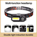 lampe frontale led multifonctionnelle bandeau élastique coberbac blanc noir orange rouge