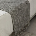 taies d'oreiller géométriques coton lin blanc gris beige modernes élégantes carrées