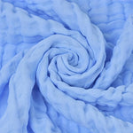 couverture bébé gaze plissée vert pastel douce 12 mois blanc bleu clair