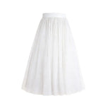 jupe tulle classique blanc gris noir translucide élastique cheville femme soirée