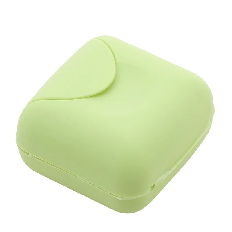 boîtes savon plastique vert rose bleu opaques modernes sans fuite intérieur texturé