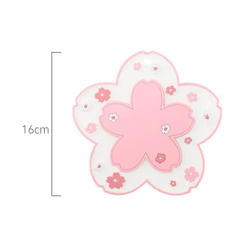 serviettes table rose fleurs blanches moderne non glissantes adhésives décoration intérieure 16cm