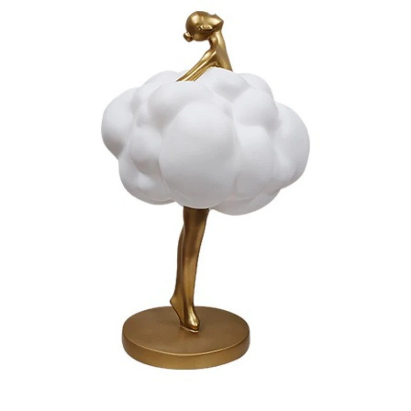 ornement sculptural figure humaine nuage abstrait moderne noir blanc intérieur décoration maison