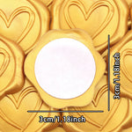 timbres cire coeurs classiques adhésifs rouge beige doré vert rose blanc
