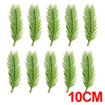 décoration noël branche artificielle vert feuilles pointues moderne extérieur 30 pièces adhésif boule rouge