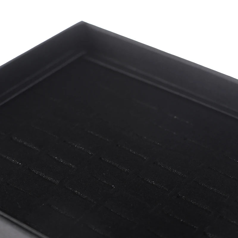 boîte bijoux noire moderne grille rangement opaques bagues