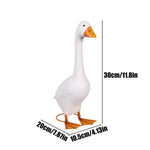 statue canard blanc orange texturé rustique extérieur jardin terrasse intérieur décoration magasin