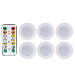 lampe led ronde noir blanche télécommande éclairage nuit chambre placard rechargeable batterie sèche moderne