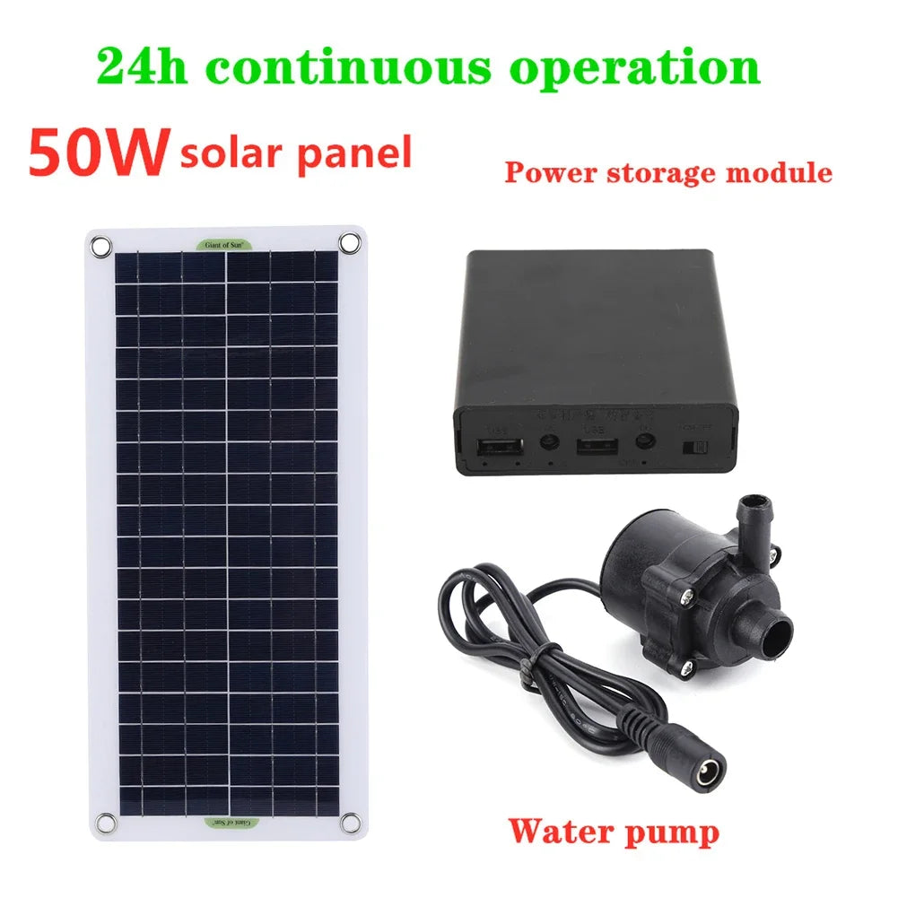 pompe eau solaire panneau noir cellules solaires kit fontaine aquariums bassinsextérieur