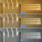 ruban led blanc bleu adhésif sensoriel moderne 24v 120leds mètre escalier couloir