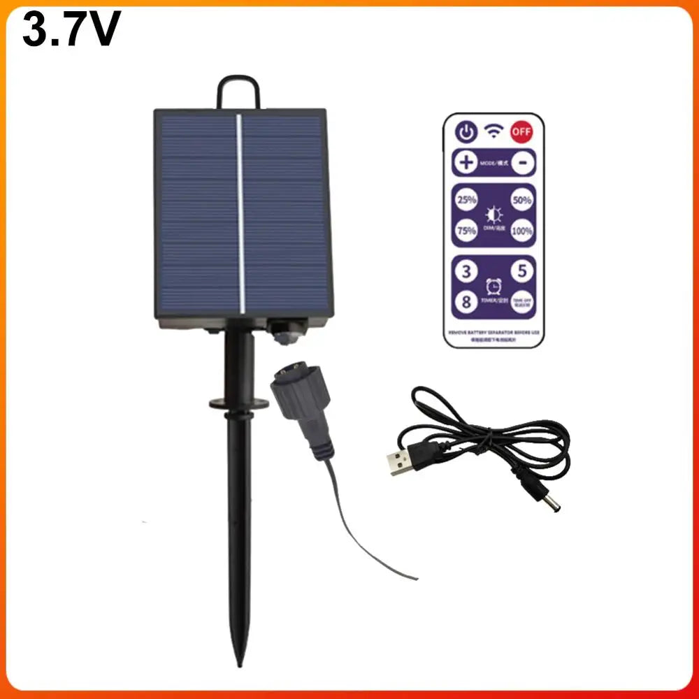 lampe solaire rechargeable panneau solaire intégré batterie intégrée contrôle télécommande noir moderne