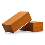 boîtes bijoux marron clair texture bois modernes yeillets colliers bagues montre
