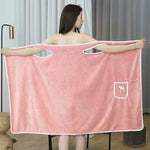 robe bain violet rose bleu clair doublée bordure blanche rapide compressée machine washable