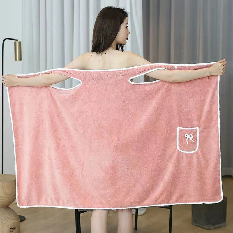 robe bain violet rose bleu clair doublée bordure blanche rapide compressée machine washable