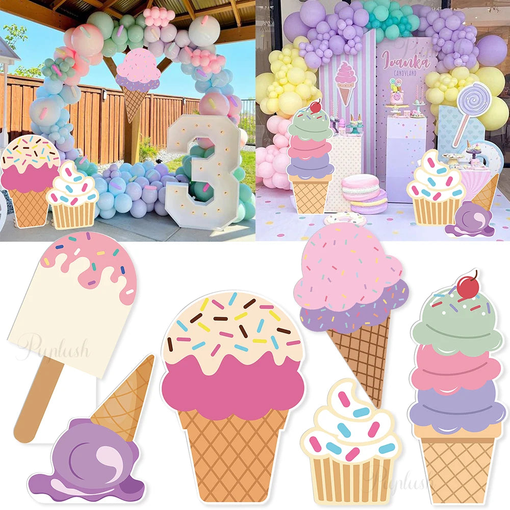décoration fête enfant gâteau glaçage coloré glaces sucre bonbons:animated candy: