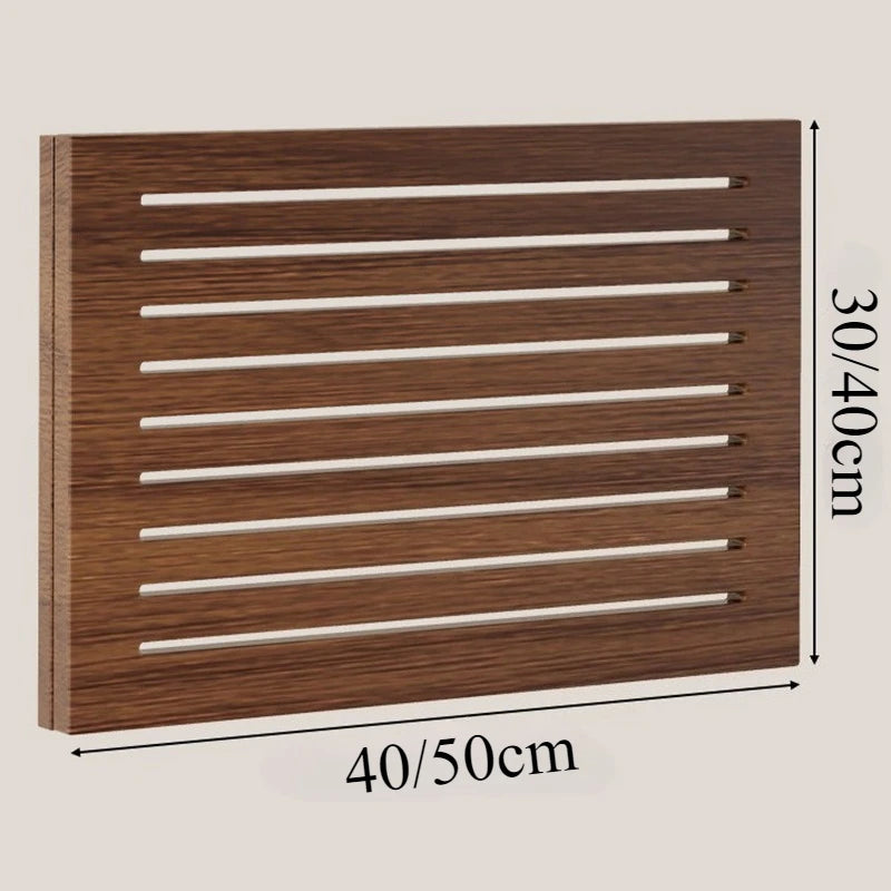 radiateur mural moderne marron clair rayures horizontales fixation murale 40x30cm 50x40cm