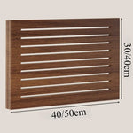 radiateur mural moderne marron clair rayures horizontales fixation murale 40x30cm 50x40cm