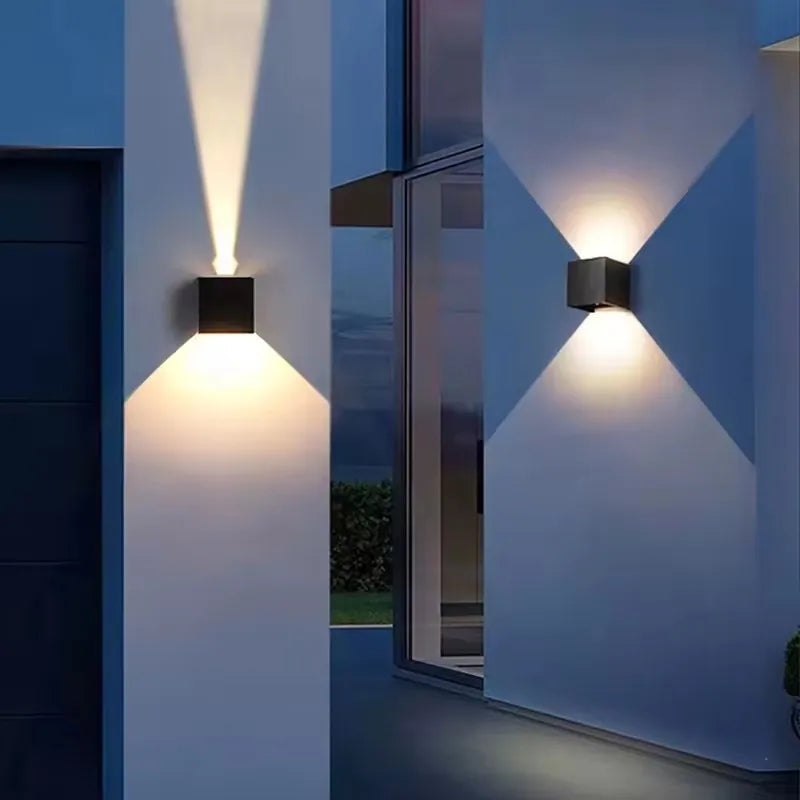 lumière applique murale moderne led 12w 6w noir blanc réglable surface fixée chambre cuisine