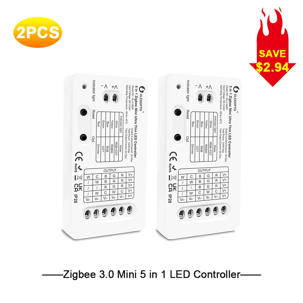 contrôleur led rgb cct rgbw rgb cct strip moderne blanc app controle distant 144w