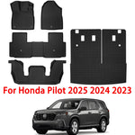 tapis sol tpe anti dérapant noir texturé honda pilot 2023 2024 2025