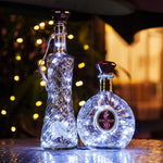 décoration festive lumineuses solaires multicolores transparentes moderne minimaliste chargeur led