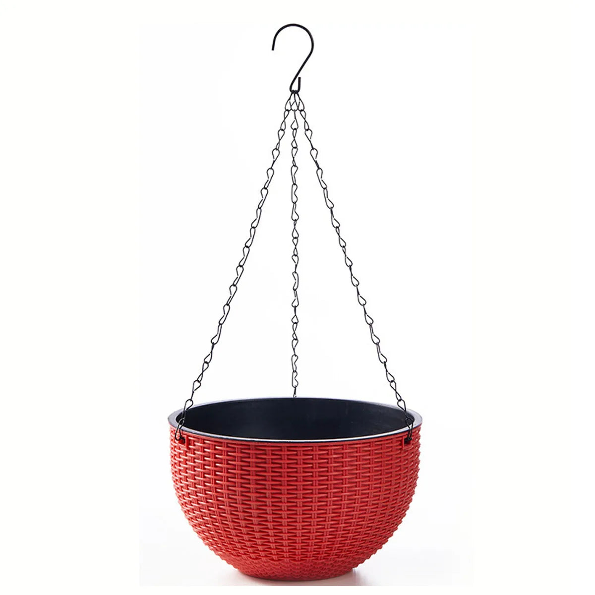 panier suspendu tissé moderne crochets métalliques drainage fleur pot intérieur extérieur