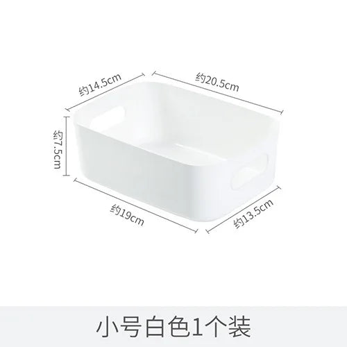 boîtes rangement réutilisables plastique blanc beige moderne minimaliste poignées intégrées chambre cuisine salle bains