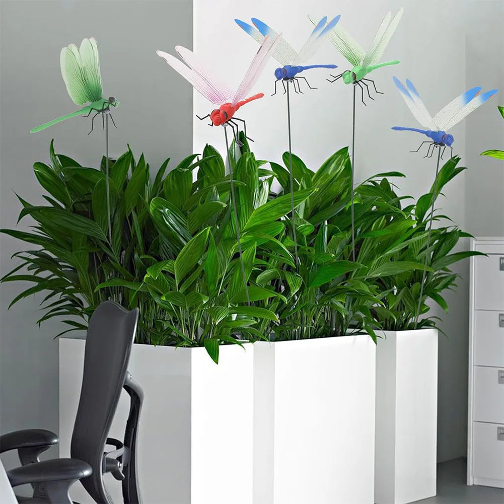 clips dragonfly multicolores imitation insectes decoratifs exterieur clips decoratifs jardin artificiels realistes