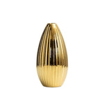 vase argenté doré moderne rayures verticales décoration table floral simple