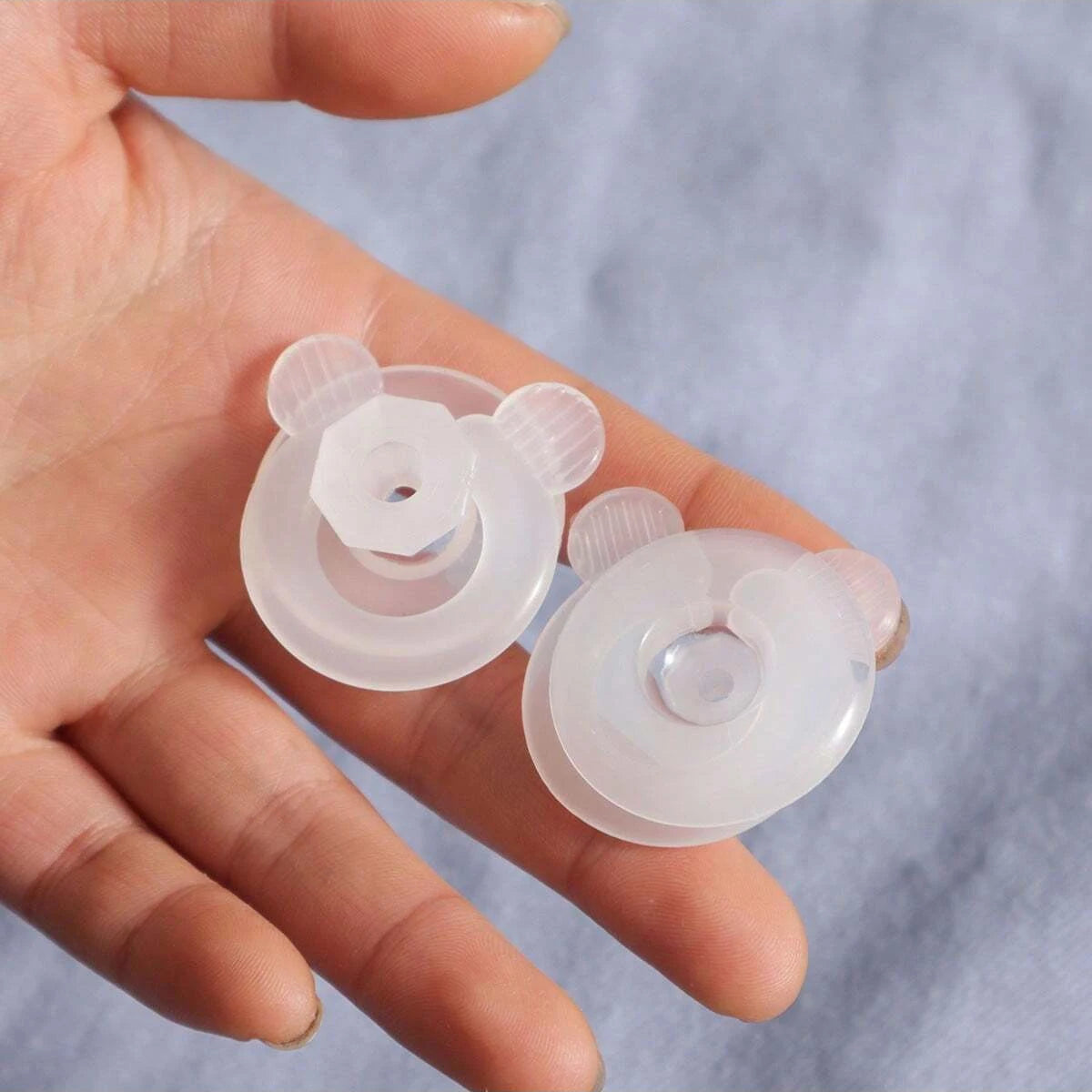 clips fixation transparents forme souris mignon clips adhésifs plastique clips souris