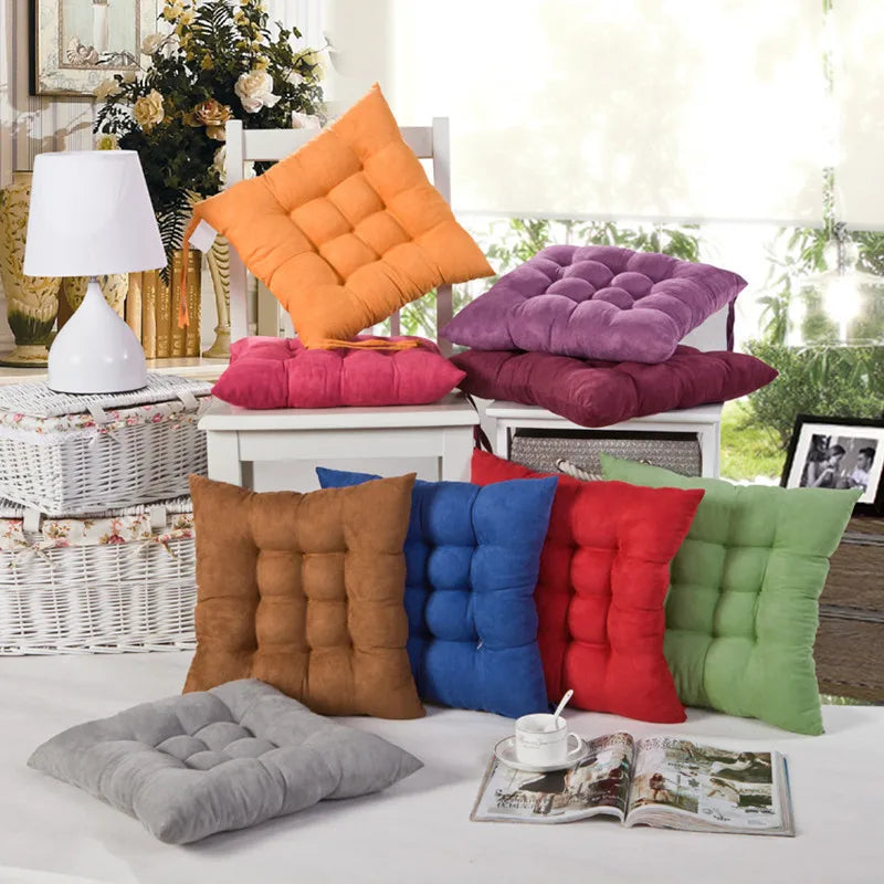 coussin siège carré anti décubitus amovible lavable moderne confortable tissu épais doux coutures horizontales