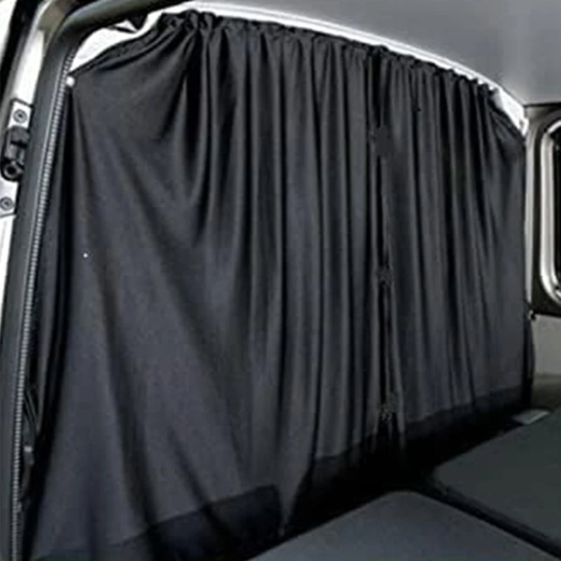 rideau voiture noir moderne fibre synthétique opaque camping car caravane cabine plongée fixations incluses