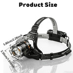 lampe frontale led rechargeable noire ajustable plein air 1000lm étanche modes luminosité différents certifications