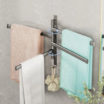 porte serviettes pliable moderne serviettes tissées couleurs noir blanc vert opaques vis fixés