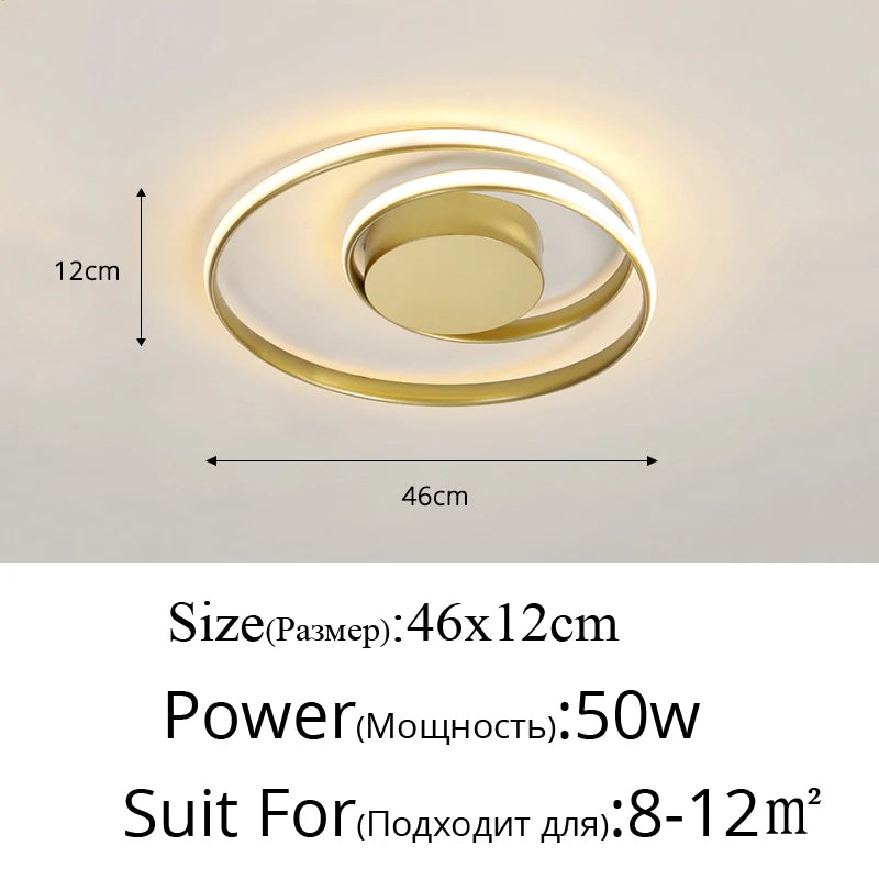 lampe led moderne blanc noir circulaire montage encastré 46x12cm 60x15cm