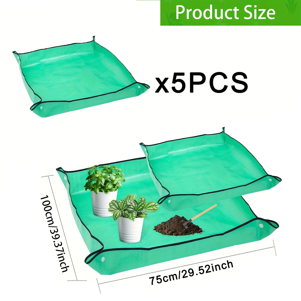 tapis jardinage vert texture tissée pratique anti fuite pliante réutilisableextérieurintérieur