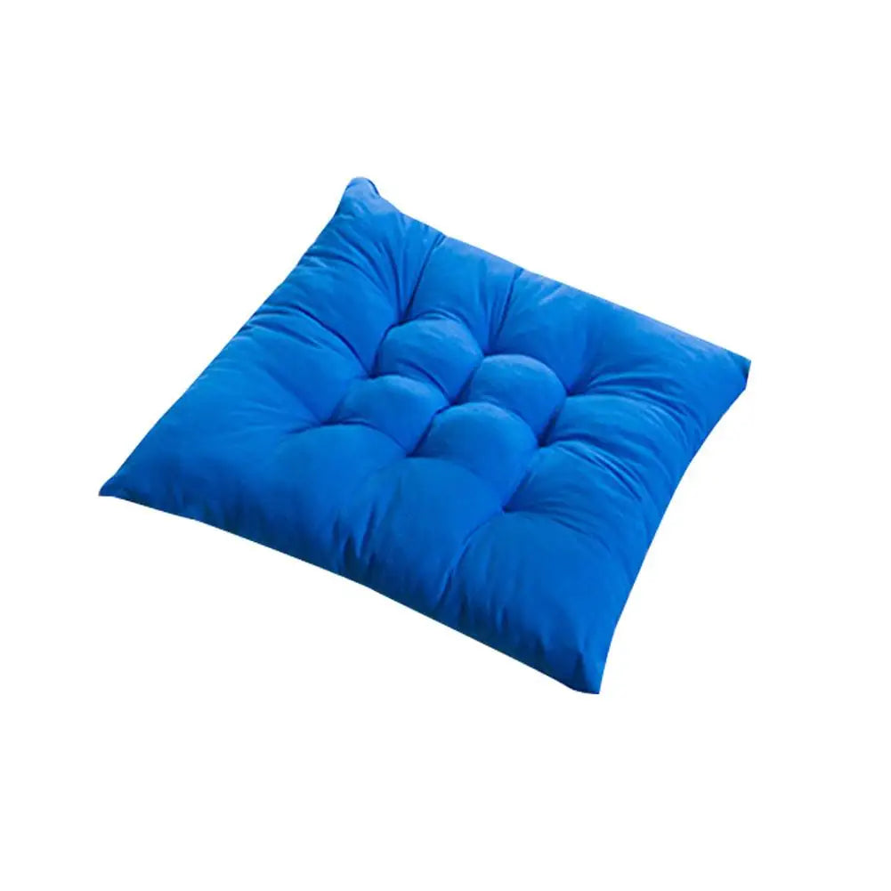 coussin siège carré moderne amovible lavable coton polyester couleur verte rouge bleue violette gris