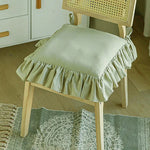 housse chaise blanche coton douce rustique chic décorative amovible lavable 40x40cm 45x45cm 50x50cm