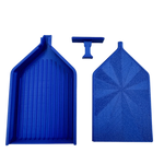 porte clés moderne violet bleu vert rose gris rayures géométriques