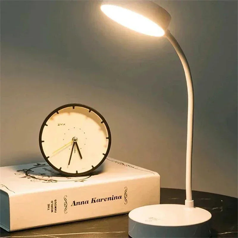 lampe rechargeable usb led modes protection yeux moderne blanc minimaliste