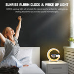 Lampe réveil LED intelligente avec haut-parleur sans fil - en mode réveil