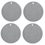 tapis table silicone gris rose bleu moderne réseau hexagonal cuisine protection comptoir 17.5cm