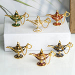 lampes aladdin décoratives orientales métal chaîne verte blanche rouge ornement salon chambre