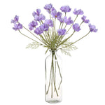 décoration intérieure moderne bouquet lys artificiel blanc 60cm vase minimaliste