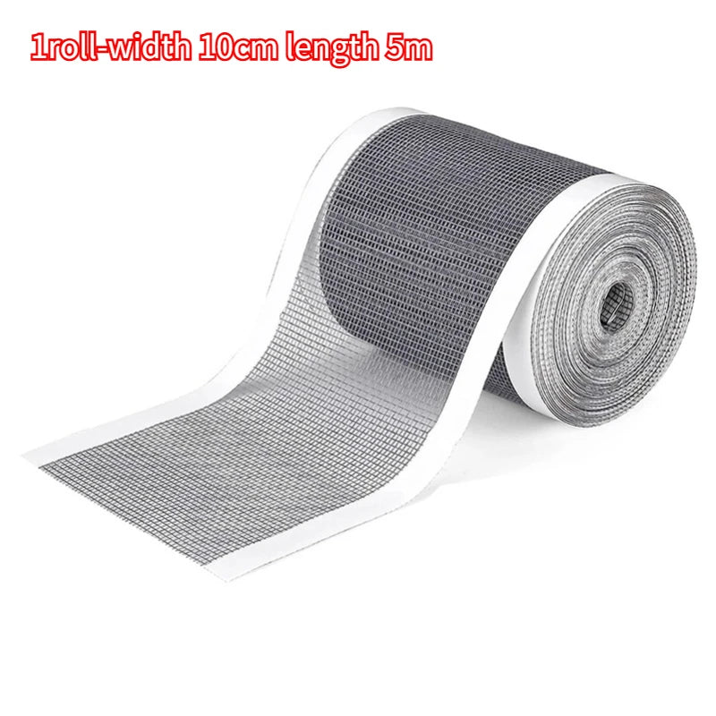 ruban adhésif moustiquaire gris maille fine opacité pratique résistant 12cm 10cm 7cm couteau précisionPATCH